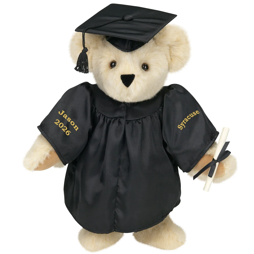 15 In. Graduation Bear in Black Gown - Image 5