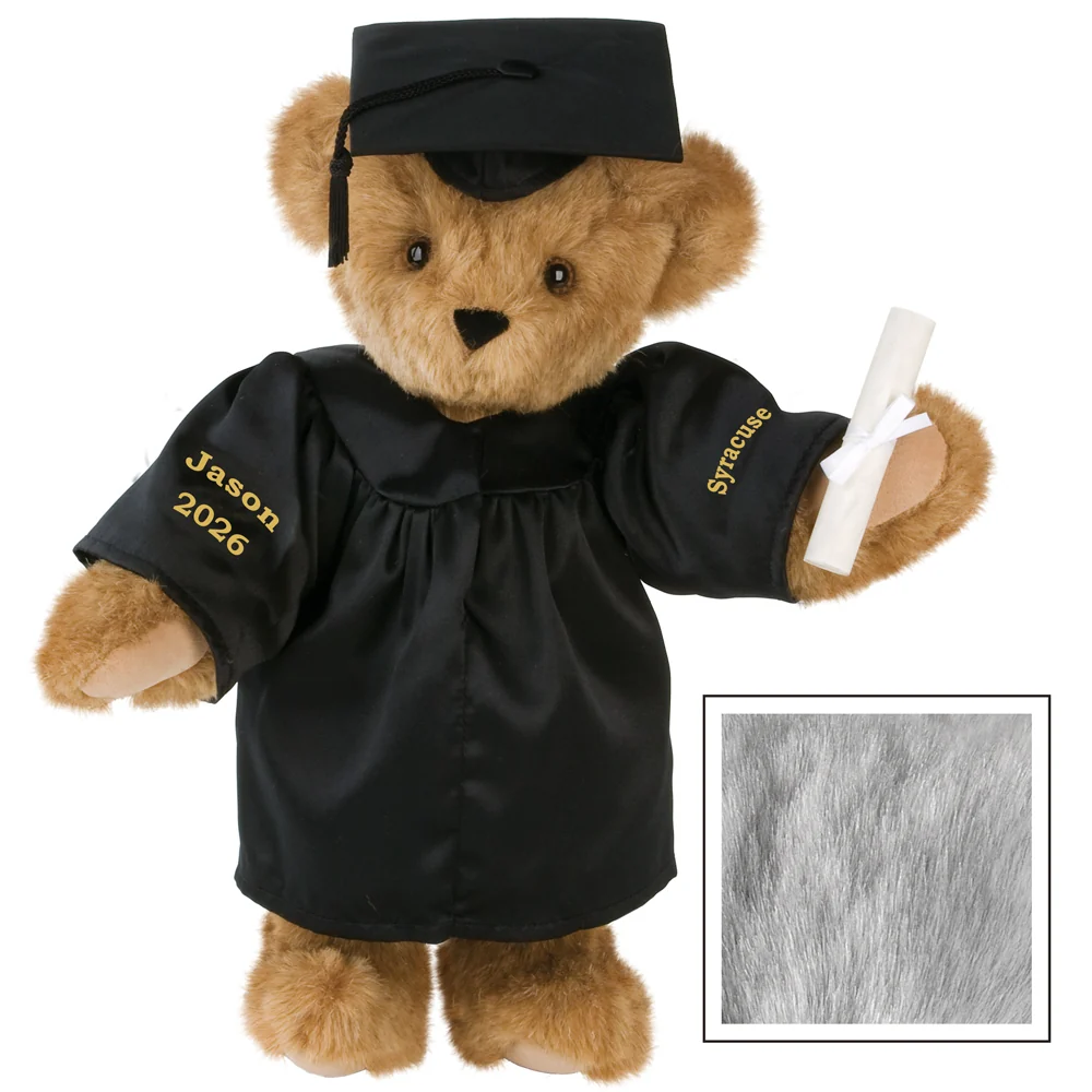 15 In. Graduation Bear in Black Gown - Image 8