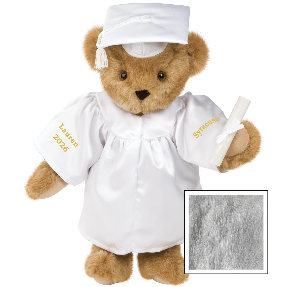 15 In. Graduation Bear in White Gown - Image 6
