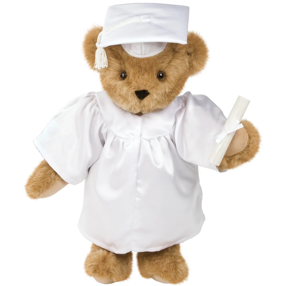 15 In. Graduation Bear in White Gown - Image 7