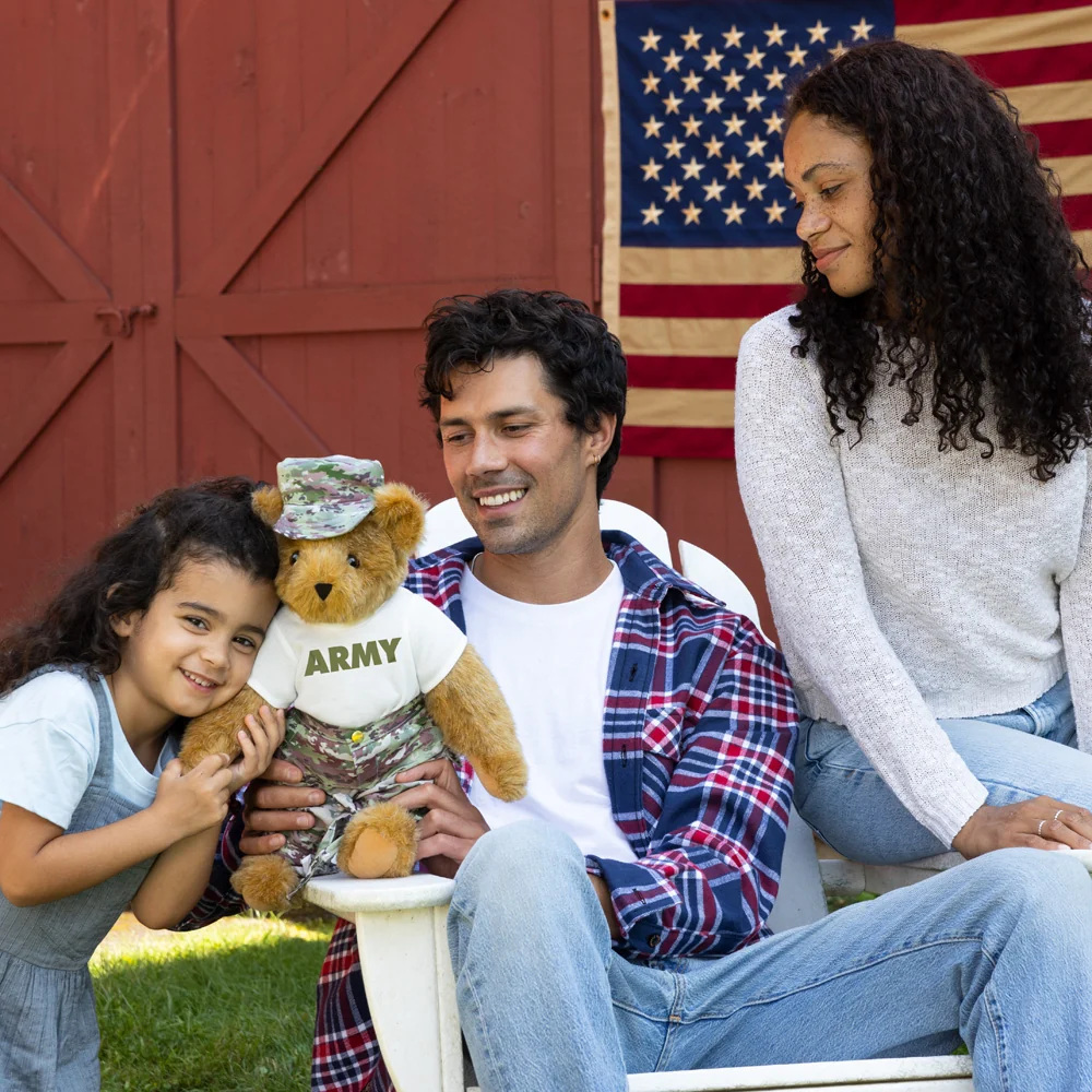15 In. Honorable Hugs Camouflage Bear - Image 3