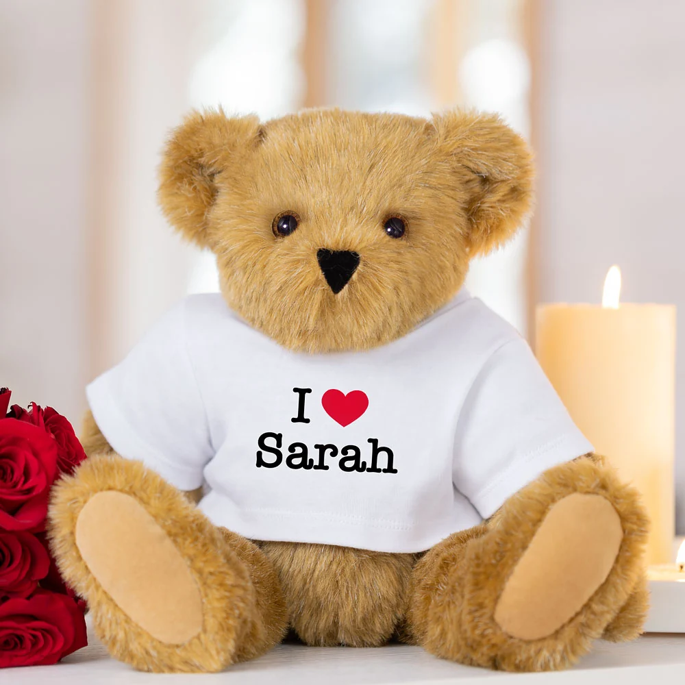 15 In. I HEART You Personalized T-Shirt Bear - Image 4