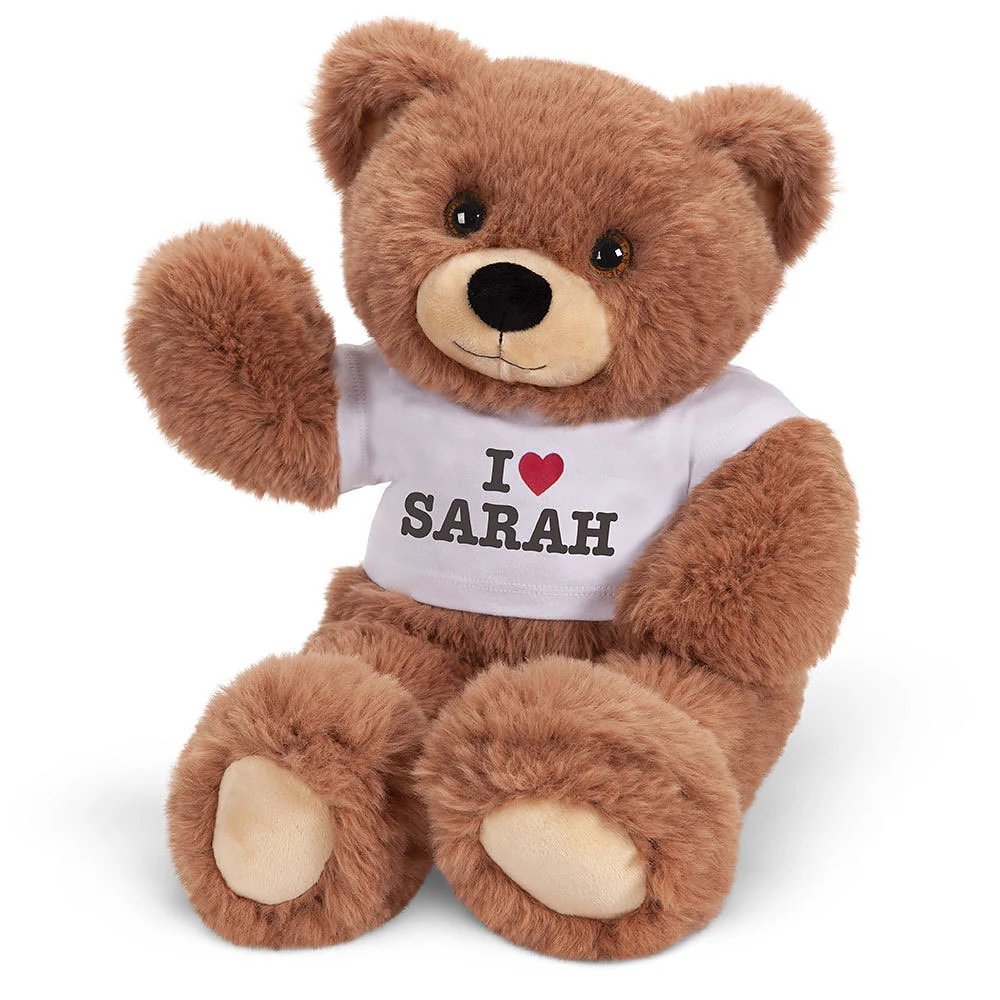 18 In. Oh So Soft Teddy I HEART You T-Shirt Bear - Image 2