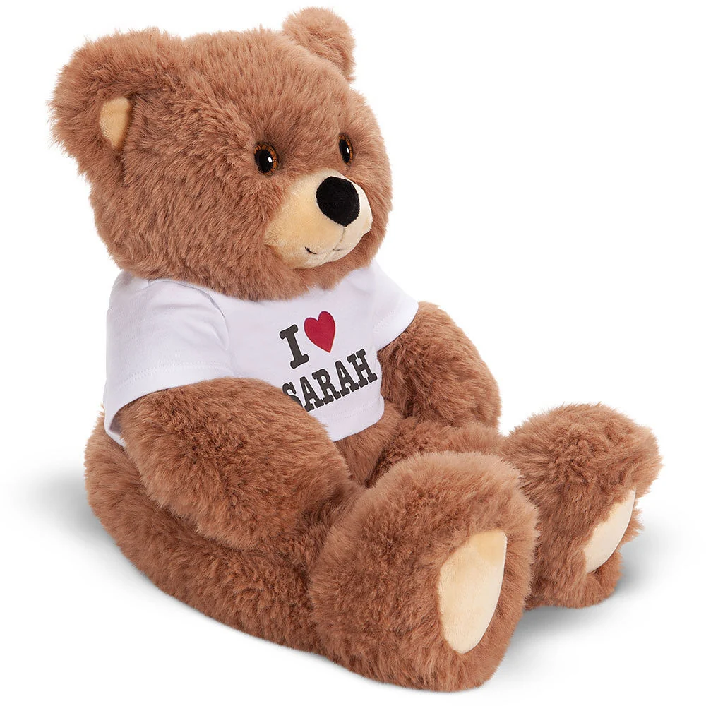 18 In. Oh So Soft Teddy I HEART You T-Shirt Bear - Image 3