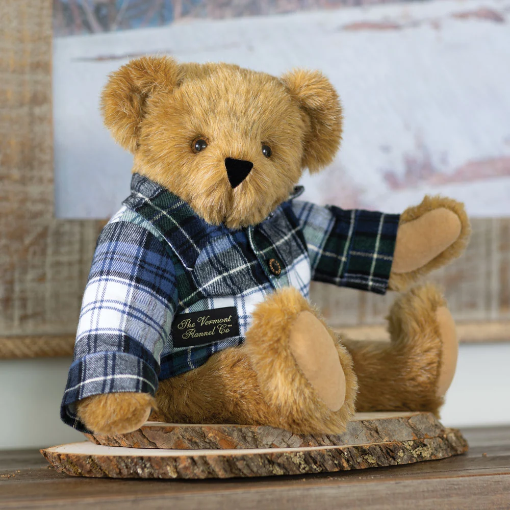 15 In. Vermont Flannel Bear. Campbell Plaid - Image 2