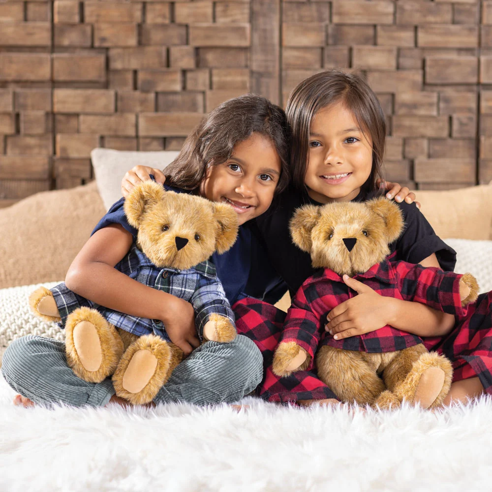 15 In. Vermont Flannel Bear. Campbell Plaid - Image 3